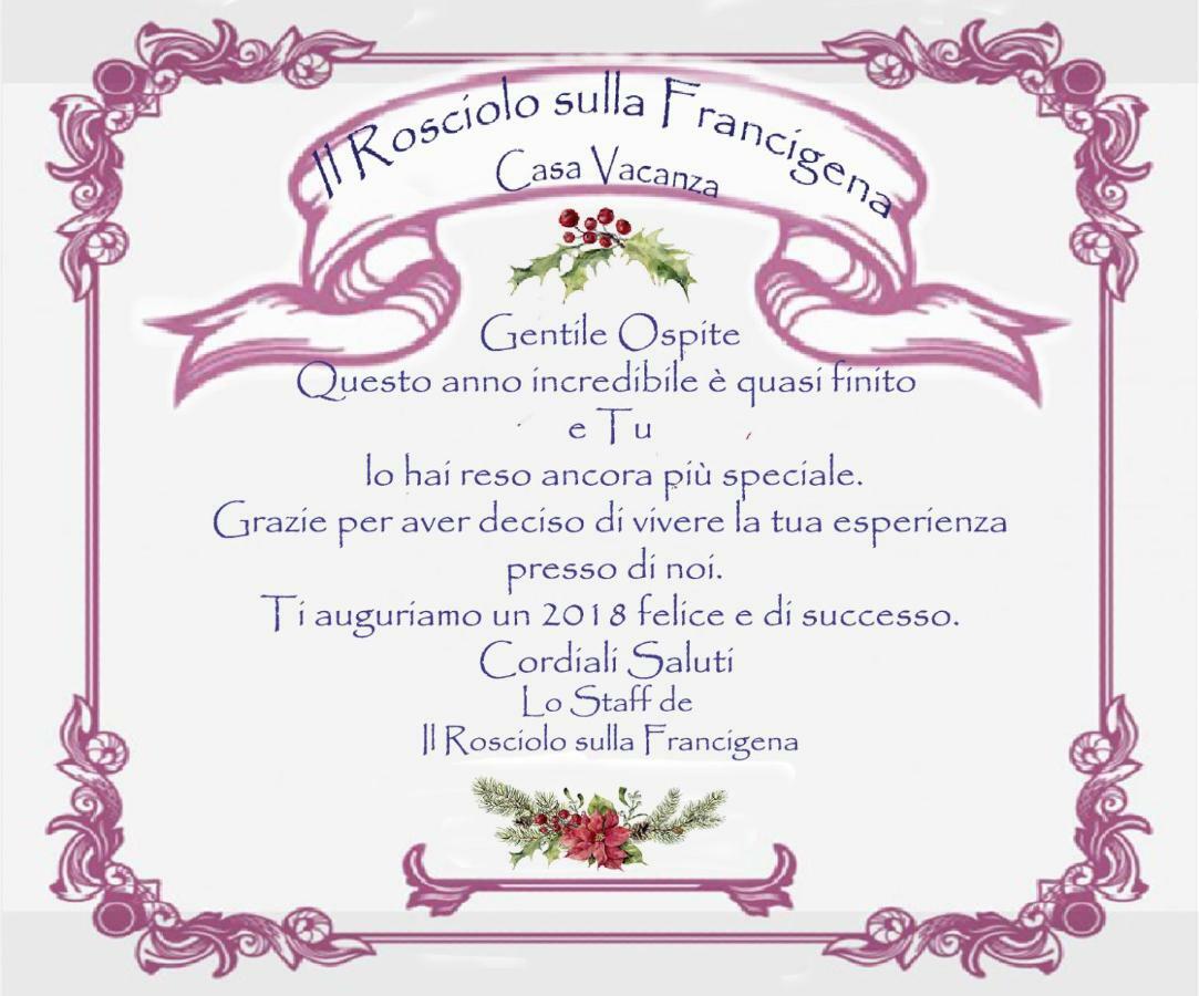 Il Rosciolo Sulla Francigena Apartment ฟอร์เมลโล ภายนอก รูปภาพ